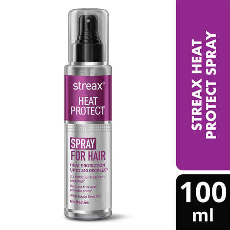 Streax Heat Protectant Spray for Hair with Jojoba Seed Oil - 100 ml