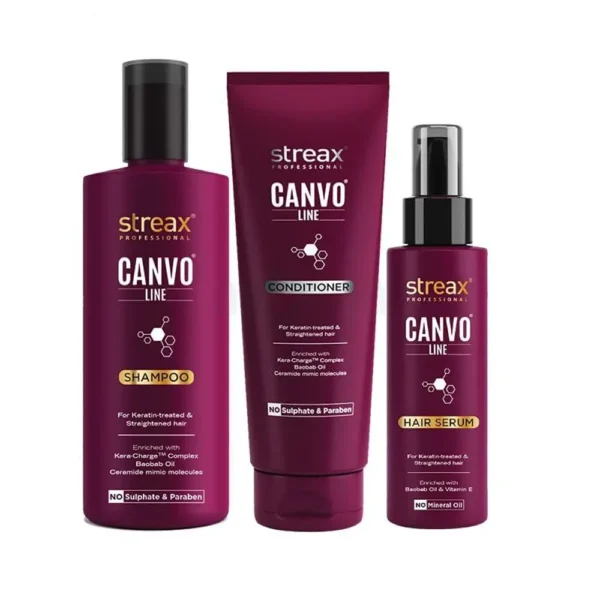 Streax Canvo Line Combo(shampoo+conditioner+hair serum)